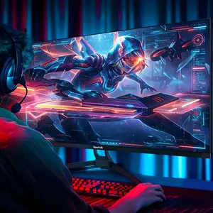 Gawfolk 34" IPS FHD Ultrawide Gaming Monitor - 120Hz, 2560x1080P, Borderless Design, DP & HDMI Ports, VESA Wall-Mountable, Ips Fhd Monitor, Gaming Monitors