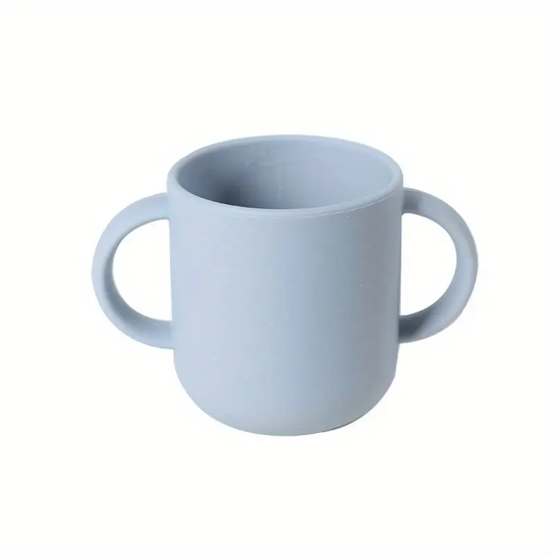Silicone Cup With Two Handles, Bpa Free, Animal Embossed Drinking Cup