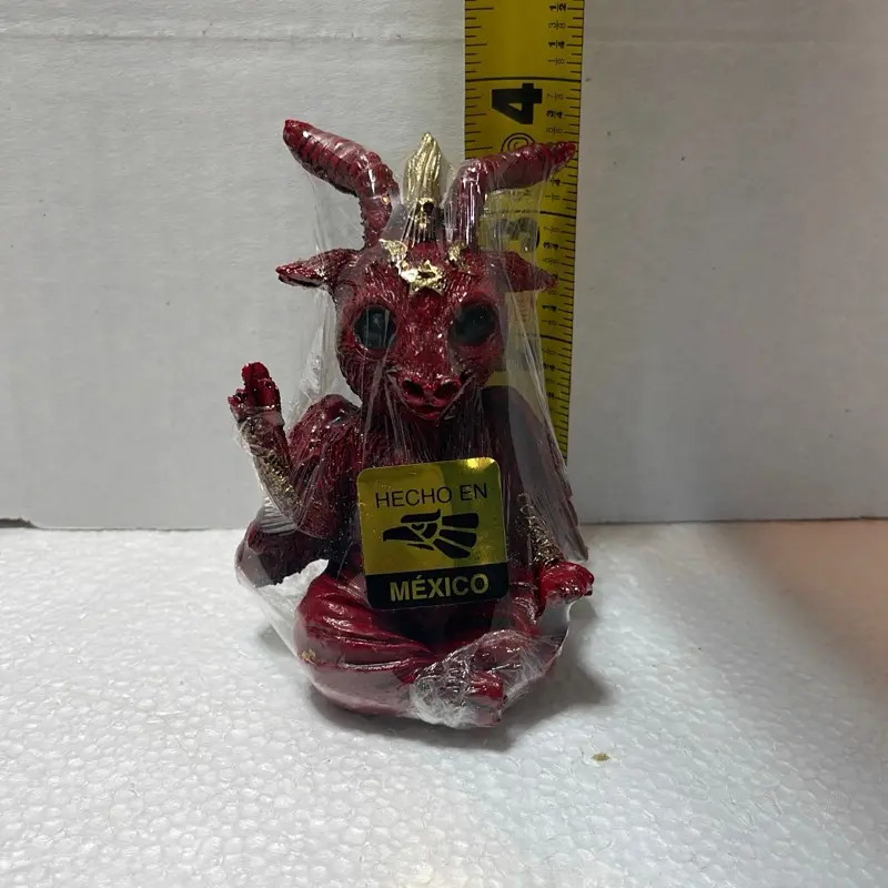 3” 1/2 inch baby Baphomet Red