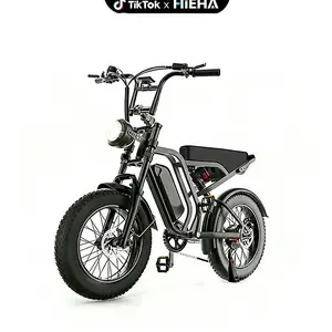 【HIEHA】2026 New Electric Bike .48V/15AH RemovableBattery 20" Electric Motorcycle Ebikes with 31MPH TopSpeed, 40-70 Miles Range, An adjustable shock absorber.