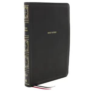 NKJV Holy Bible, Giant Print Thinline Bible, Black Leathersoft, Red Letter, Comfort Print: New King James Version by Thomas Nelson [Leathersoft Book]