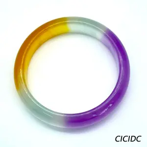 Natural Jade Bangle Bracelet Fashion Accessories for Women Simple Niche Design Hand Jewelry Festival Gift