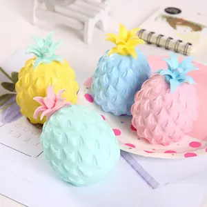 Creative pineapple   ball, squeeze toy, soft pineapple  ball, funny   toy Stress Relief Glutinous Rice Cake
