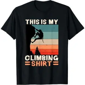 This Is My Climbing Shirt Wall Climber Gift Rock Climbing T-Shirt
