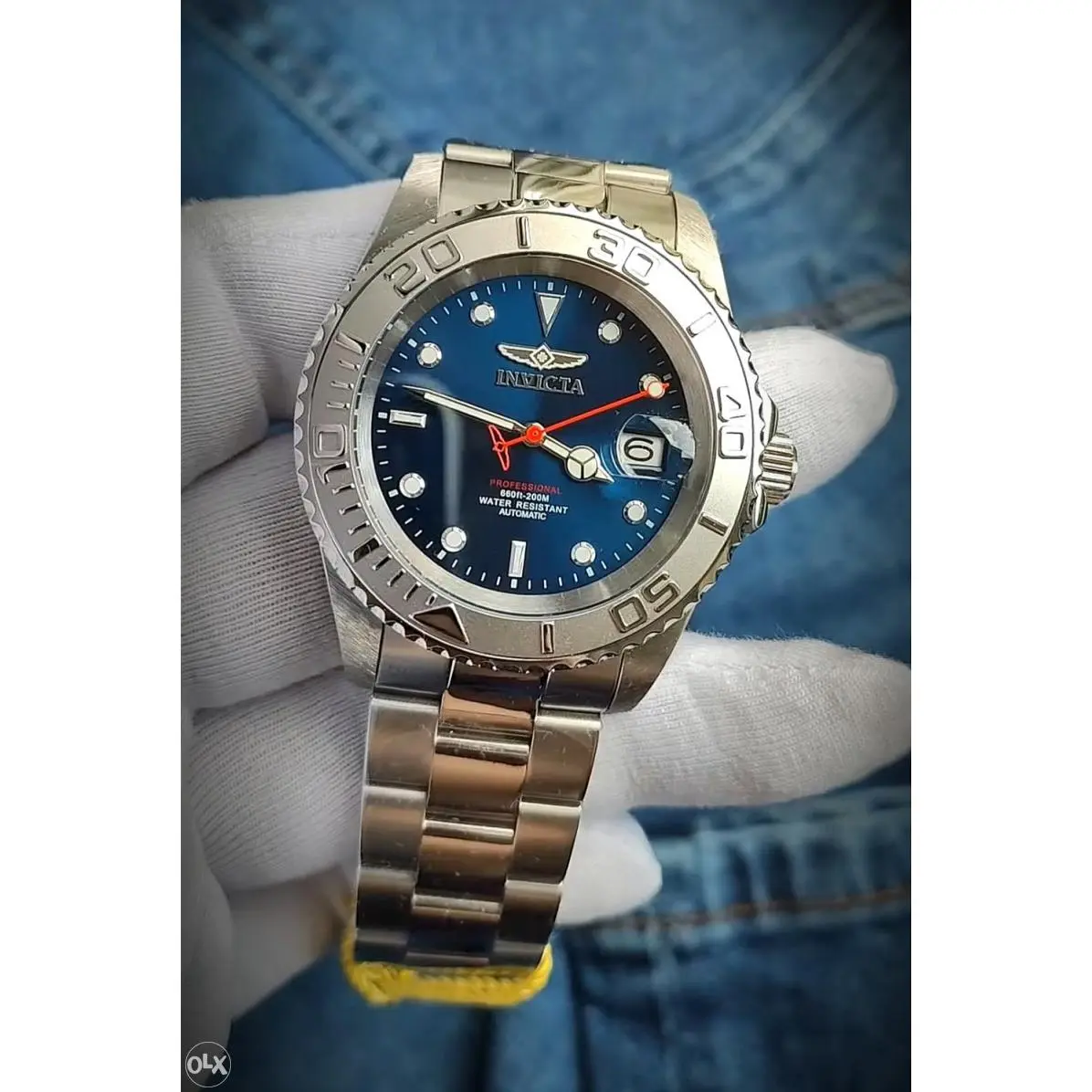New Invicta 42mm Men's 200m Pro Diver NH35A Automatic Blue Dial SS Watch
