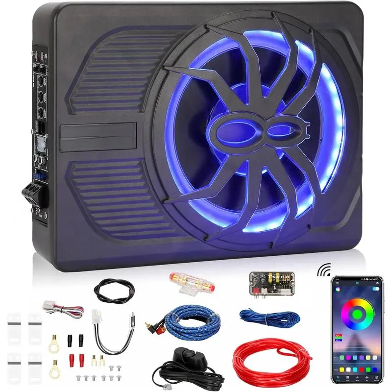 1200W RGB Subwoofer, Slim Underseat Car ... - Djibouti - View #8