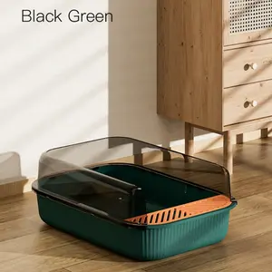 Large Stainless Steel Cat Litter Box with High Sides & Metal Scoop, 19.5"x13.5"x8.5", Durable & Easy-Clean for Indoor Cats, Odor-Free, Scratch-Resistant, Anti-Leakage Design, Comfortable Rounded Corners, Indoor Cat Accessory | Modern Pet Pr automatic