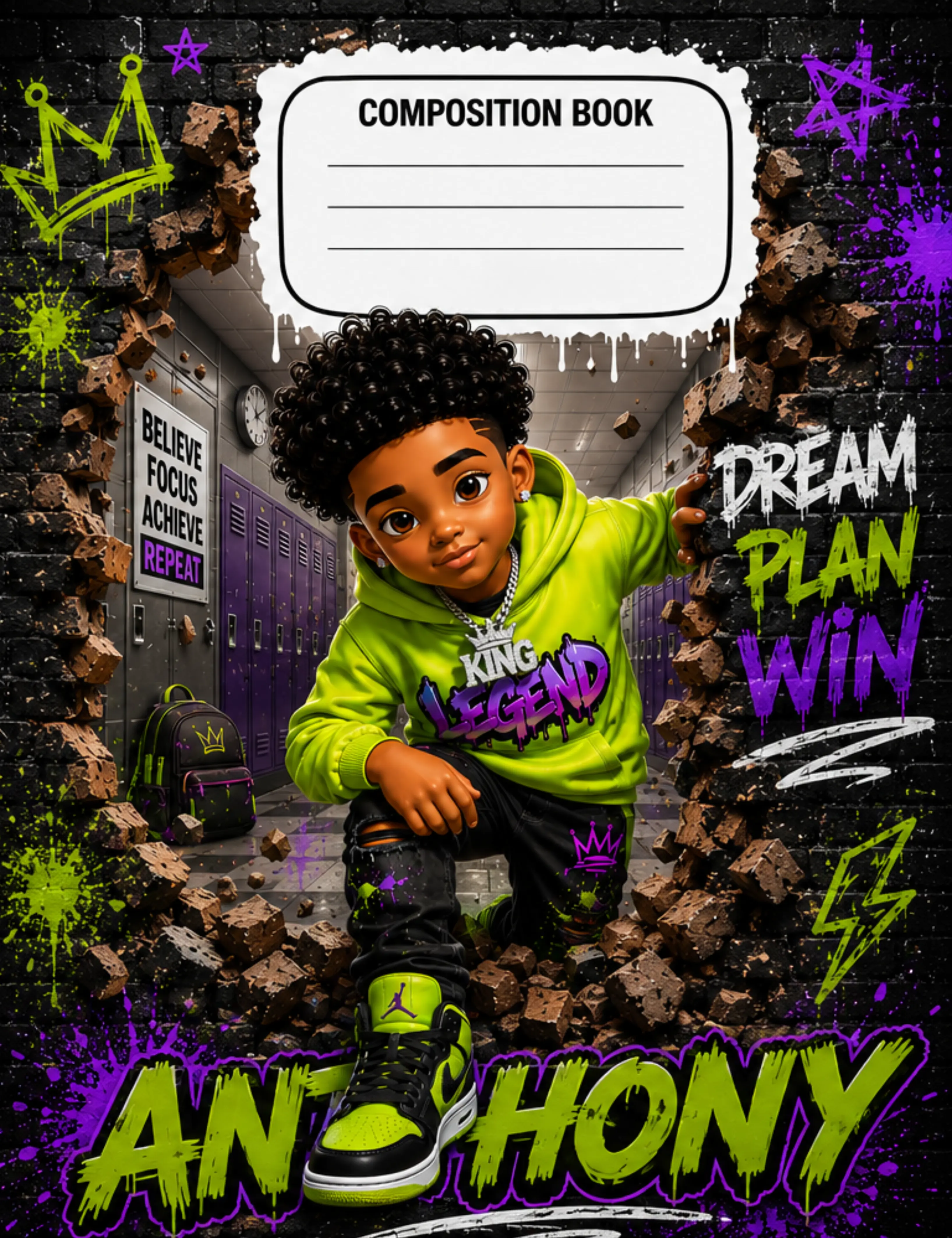 Built to be Legendary Digital Composition Notebook