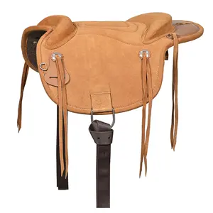 HILASON Western Baretek Bareback Pad Horsemanship Treeless Leather Black | Saddle Riding for Horses