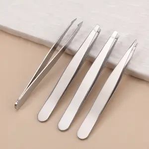 【Free shipping】Professional Stainless Steel Tweezer Set-Precision Oblique, Flat and Pointed Tweezers for Eyebrow Trimming, Facial Hair, Folliculitis and Irritant Removal, without Flavor Beauty Tools Set, Leaving Skin Smooth