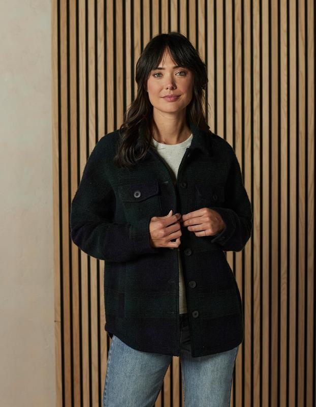 Logan Ski Lodge Jacket in Blackwatch Plaid