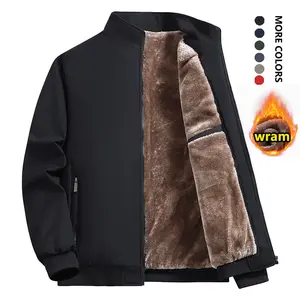 Men's Thickened Fleece Jacket for Autumn and Winter Solid Color Trendy Style Suitable for Commuting Casual Wear and Outdoor Activities Ideal for Autumn and Winter Wear Available in Multiple Colors A Must-Have Jacket