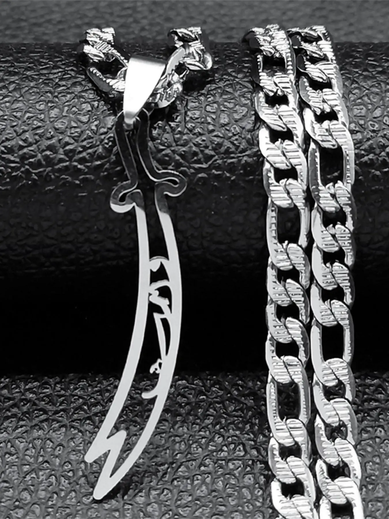 Sword of Imam Ali Design Pendant Necklace, Fashion Necklace, Casual Trendy Jewelry, Stainless Steel Jewelry for Party, Daily Clothing Decor, Trendy All-match & Exquisite Jewelry for Birthday Gift