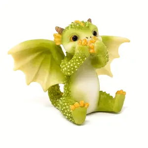 Cute Dragon Design Resin Ornament, 1 Count Creative Desktop Decoration, Home Decor for Living Room Bedroom Office Dormitory Car School