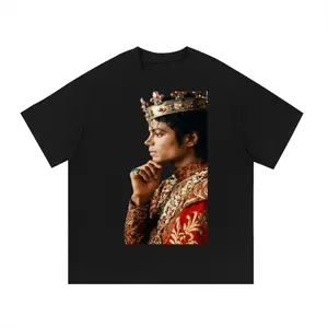 Michael Jackson T-shirt, Vintage 90s King of Pop Style Graphic Tee, Trendy Jackson Graphic Tee Print Unisex T-Shirt Crewneck Pop T-Shirt