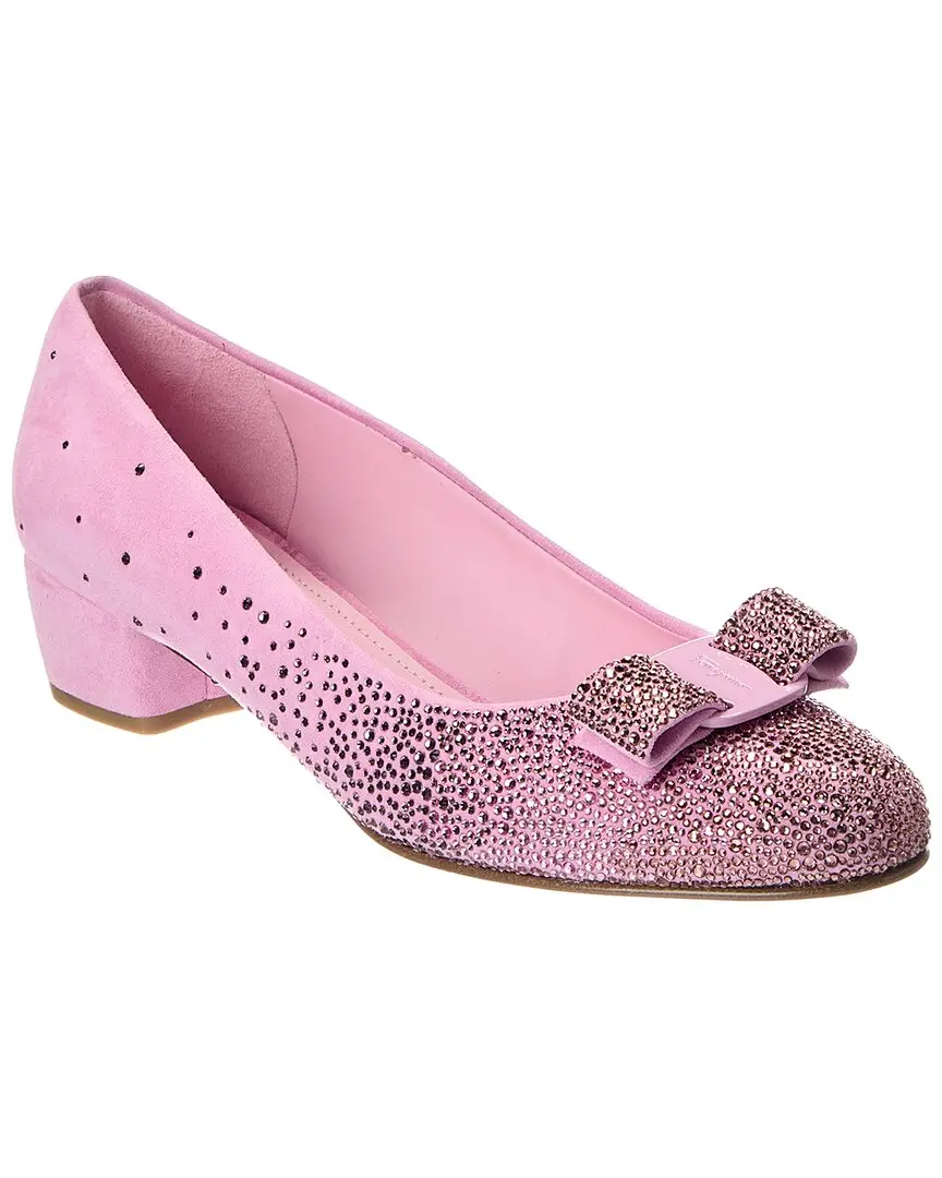 Ferragamo Vara Suede Pump