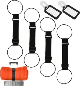 【Father's Day Gift】Luggage Straps Bag Bungee, Luggage Straps Suitcase Adjustable Belt, Add a Bag to Travel Suitcase Elastic Strap Belt 2Pcs