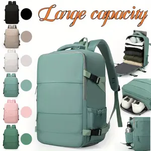 Multi-Functional Travel Organizer Backpack with 180° Wide-Open Main Compartment, Large Capacity Durable Commuter Bag for School Business and Weekend Trips, Available in, Ideal for Outdoor Enthusiasts with Modern Reinforced Stitch Design