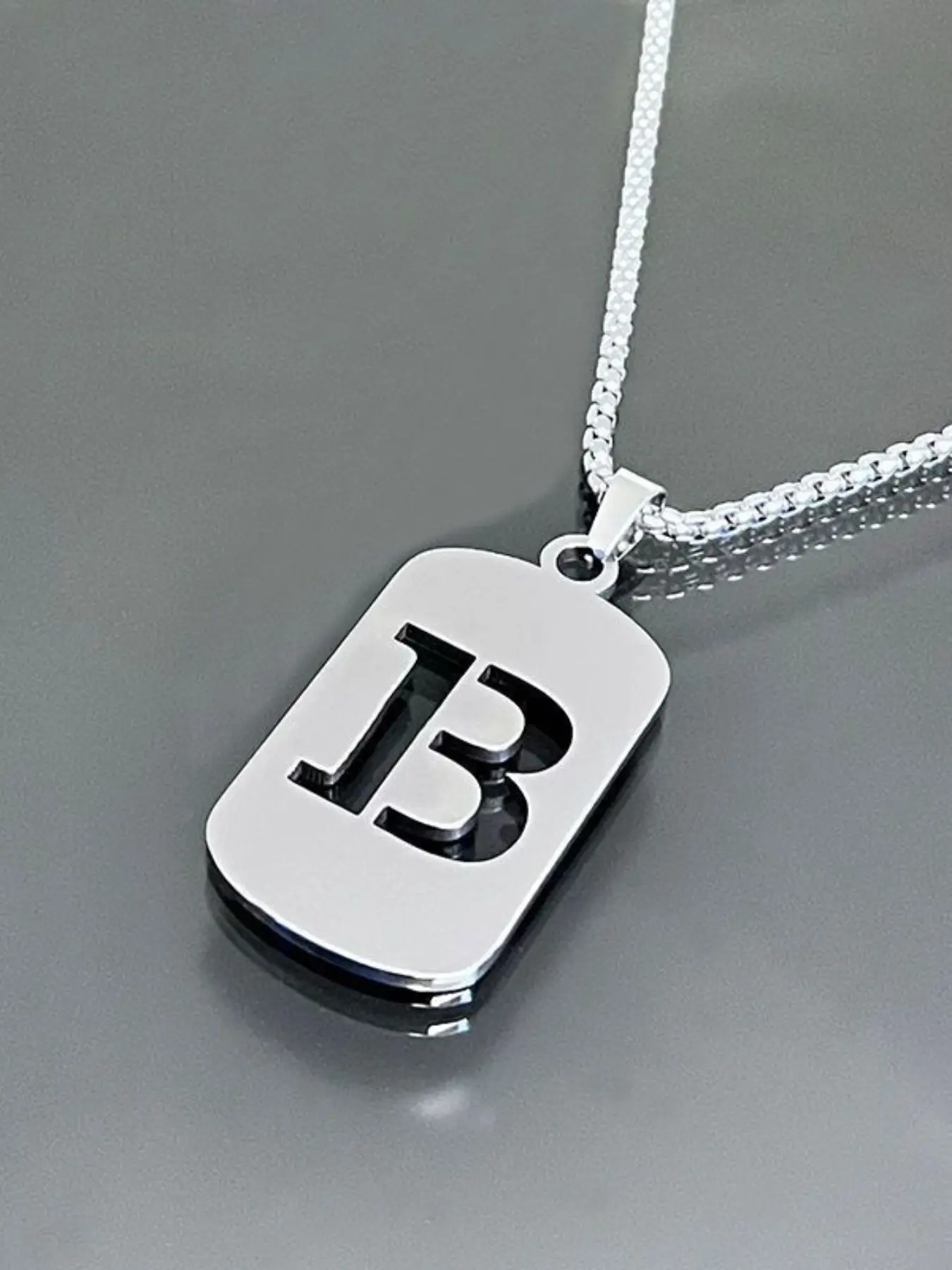 Retro Hip Hop Hollow Alphabet Pendant Necklace for Men and Women, Stylish Daily Jewelry A-Z, Durable Lightweight Stainless Steel Gift, Personalized Initial Necklace