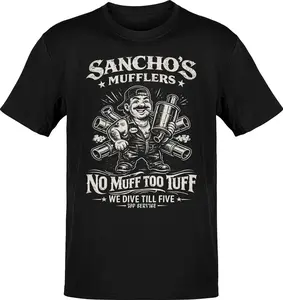 Sancho's Muffler Vintage Greaser T-Shirt
