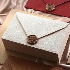 Paper & Envelope & Wax Seal Set, 1 Set Including 6pcs Envelopes & 20pcs Paper & 6pcs Wax Seal, Office Stationery & Supplies for Diy Gift, Wedding Invitation, Unique Envelopes