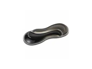 Kensington Slim Duo Gel Mouse/Trackball Wrist Rest - 0.87" x 7.56" x 2.83" Dimension - Gray, Black - Gel - Strain Resistant - Mouse - Retail - 1