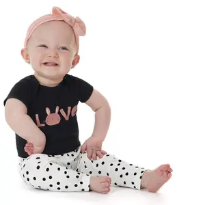 Onesies Brand Baby Girls' Pants, 4-pack Multicolors