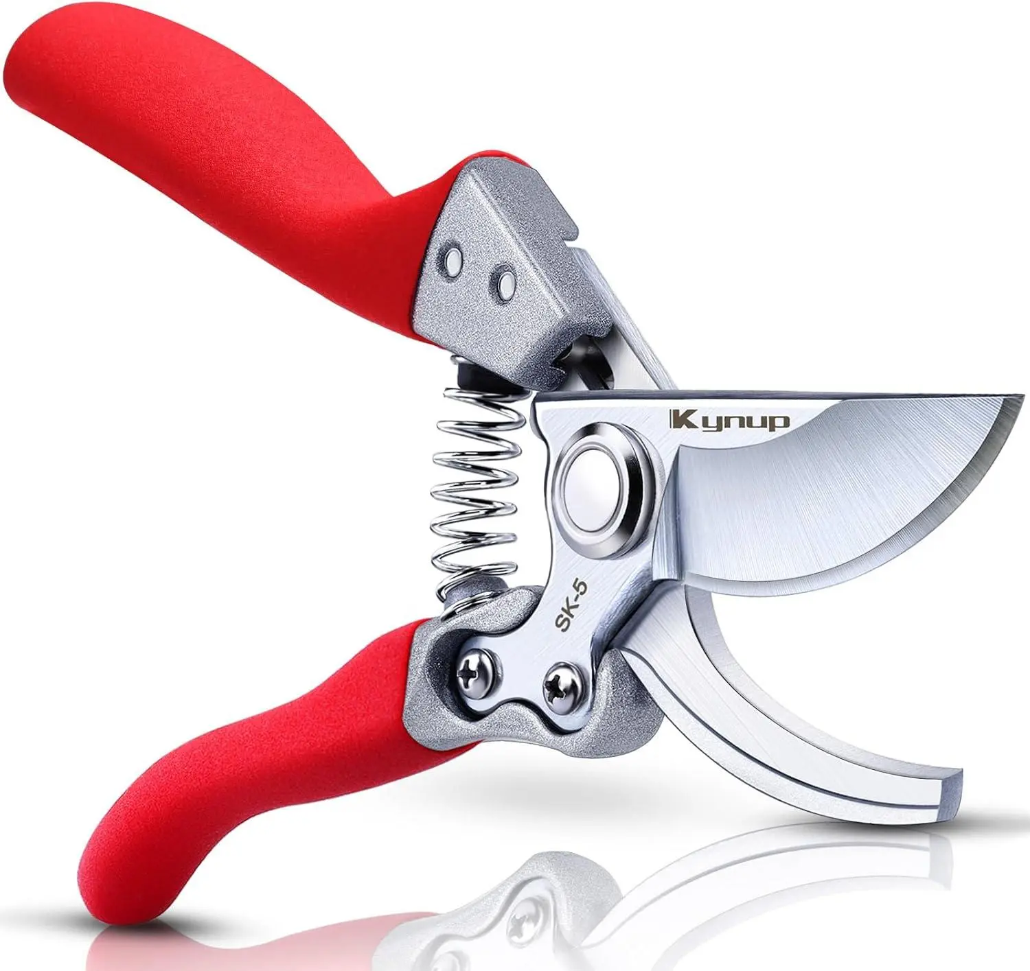 8.6 Inch Pruning Shears for Gardening, Heavy Duty Garden Clippers and Scissors, Stainless Steel Garden Pruners for Trimming Branches, Plants and Flowers, Sharp Cutting Gardening Tools with Ergonomic Grip