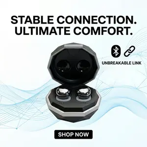 Fluffdrip Sleep Buds 01 | Aesthetic Diamond-Cut Wireless Earbuds, Ultra-Light Bluetooth Earphones with Clear Sound & Long Battery