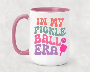 In My Pickleball Era Mug for Women Funny Pickleball Gift for Pickleball Player, Pickleball Lover Gifts, Pickle Ball Mug Christmas Gift Idea