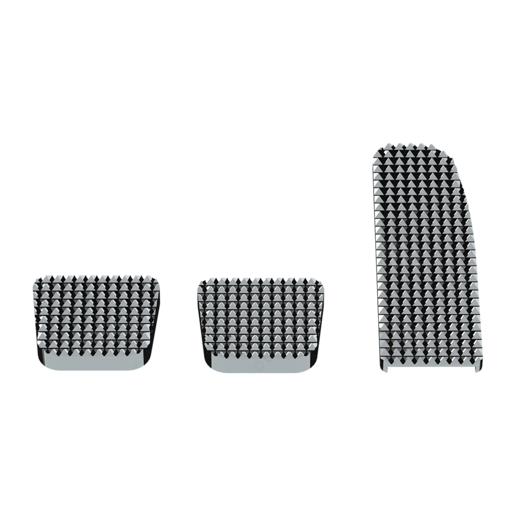 United Pacific Chrome Billet Aluminum Diamond Pedal Set - Vehicle Accessories for Freightliner Cascadia, Coronado, M2 (2008-2017)