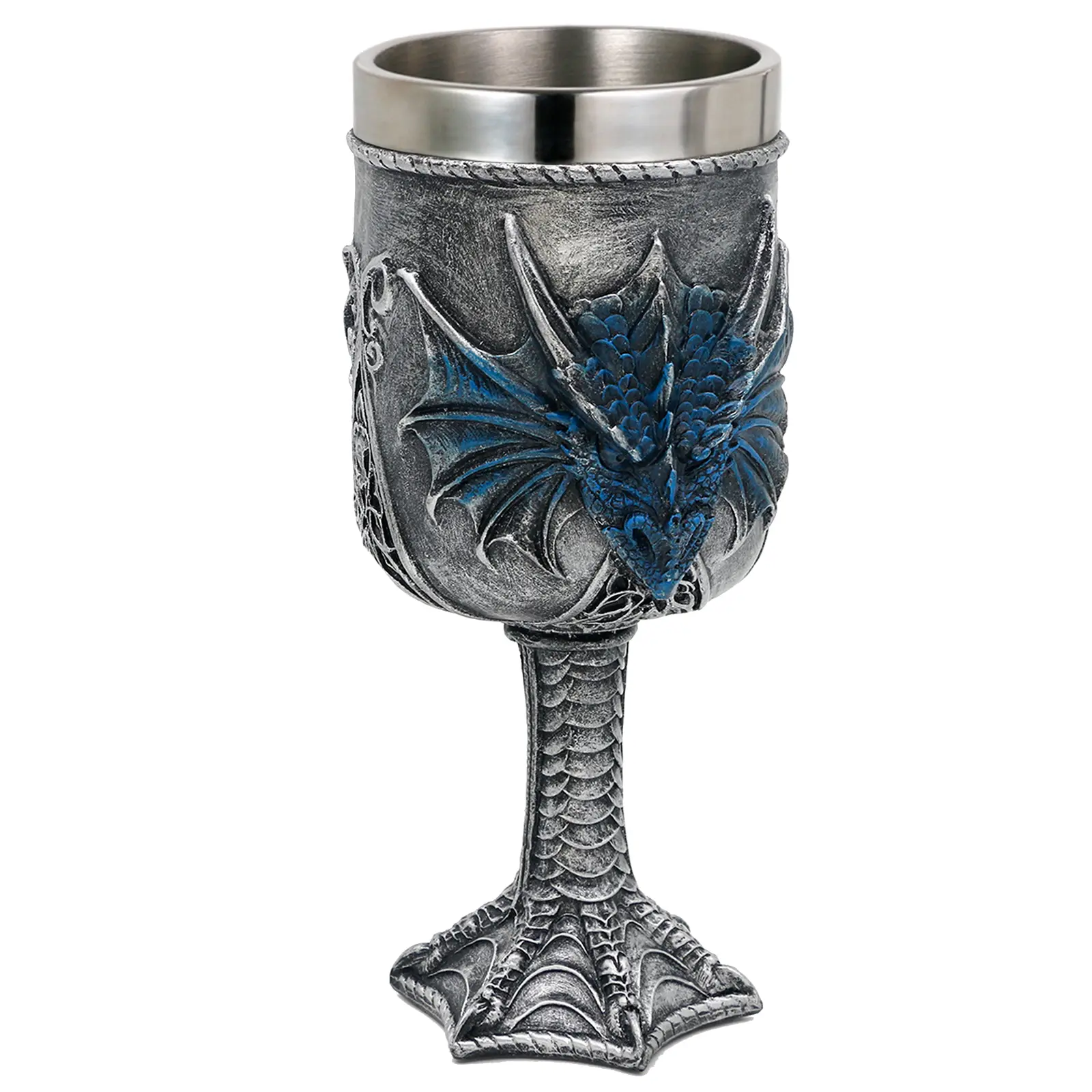 Fantasy Medieval Blue Dragon Goblet Large - Dungeons and Dragons Gifts ...