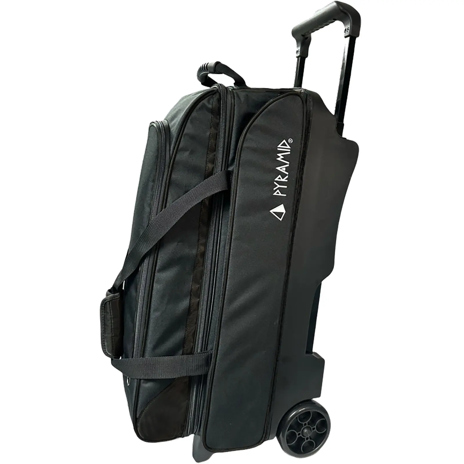 Pyramid Prime Triple Roller Bowling Bag (Black/Black)