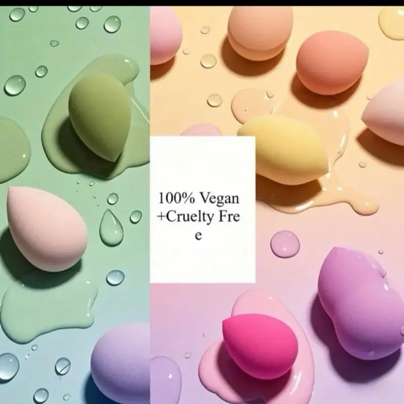 Beauty Blenders and Makeup Foundation Brush - 100% Vegan Cruelty-Free with Natural Ingredients for Precision Application