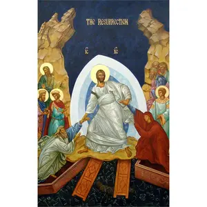 Orthodox Christian Icon of The Resurrection of Christ – Mounted on Wood