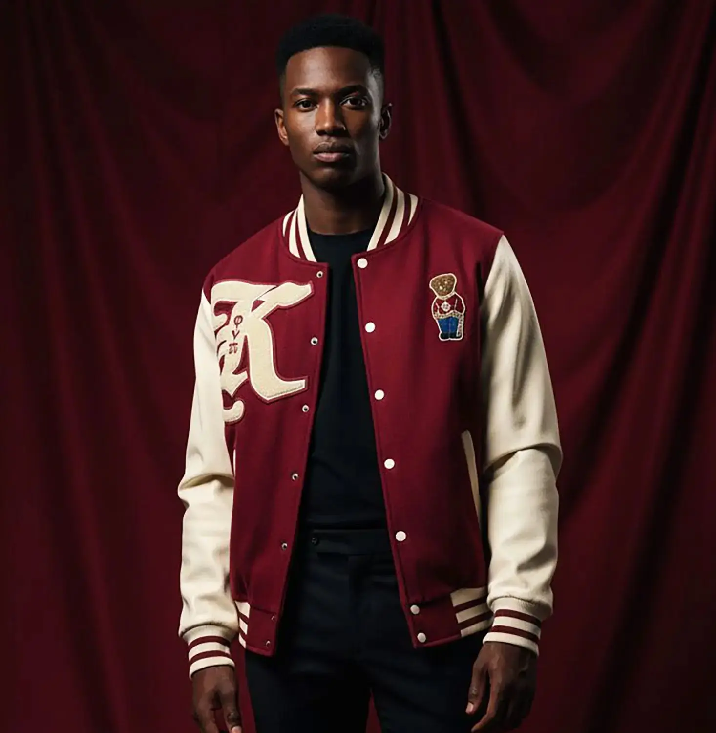 Kappa Alpha Phi Lightweight Fleece Varsity Jacket