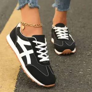 Women's Casual Patchwork Color Block Sneakers For College And Vacation