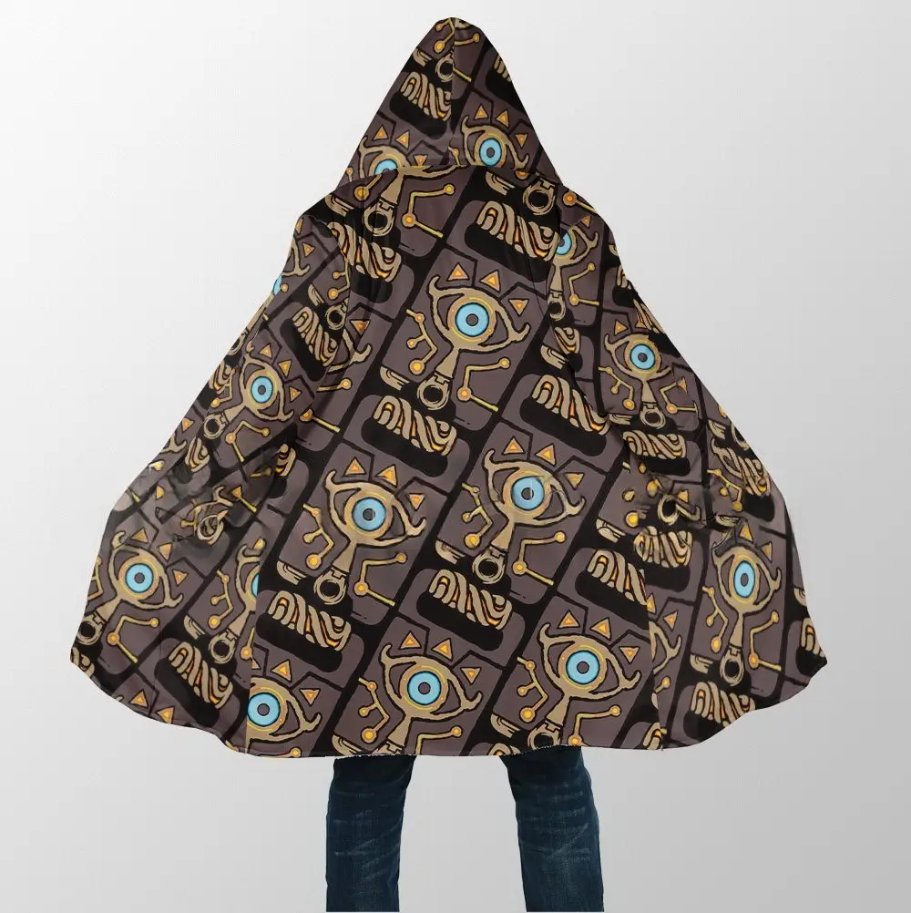 The Legend of Zelda Sheikah Slate Dream Cloak Coat, Game Men's Women's Hooded coat, Fleece Jackets Coats, Gift For Men And Women