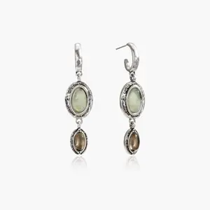en route Moss Amulet Earrings, Nature-inspired Vintage Jewelry for Daily Wear, Versatile Piece Essential Designed for Statement Styling
