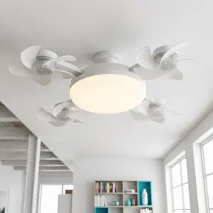 [DealsForYouDays] 2026 New E27 Socket Ceiling Fan Light - 2-in-1 Silent LED Fan with Remote Control, Energy-Saving Cooling & Lighting Combo for Home Bedroom