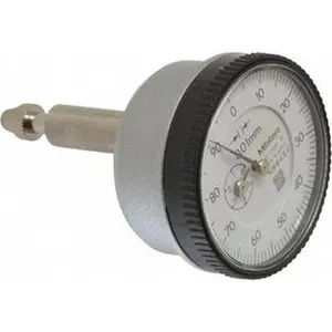 Mitutoyo 5mm Range, 0-100 Dial Reading, 0.01mm Graduation Dial Drop Indicator 1.5354" Dial, 1mm Range per Revolution, 0.016mm Accuracy 1160A