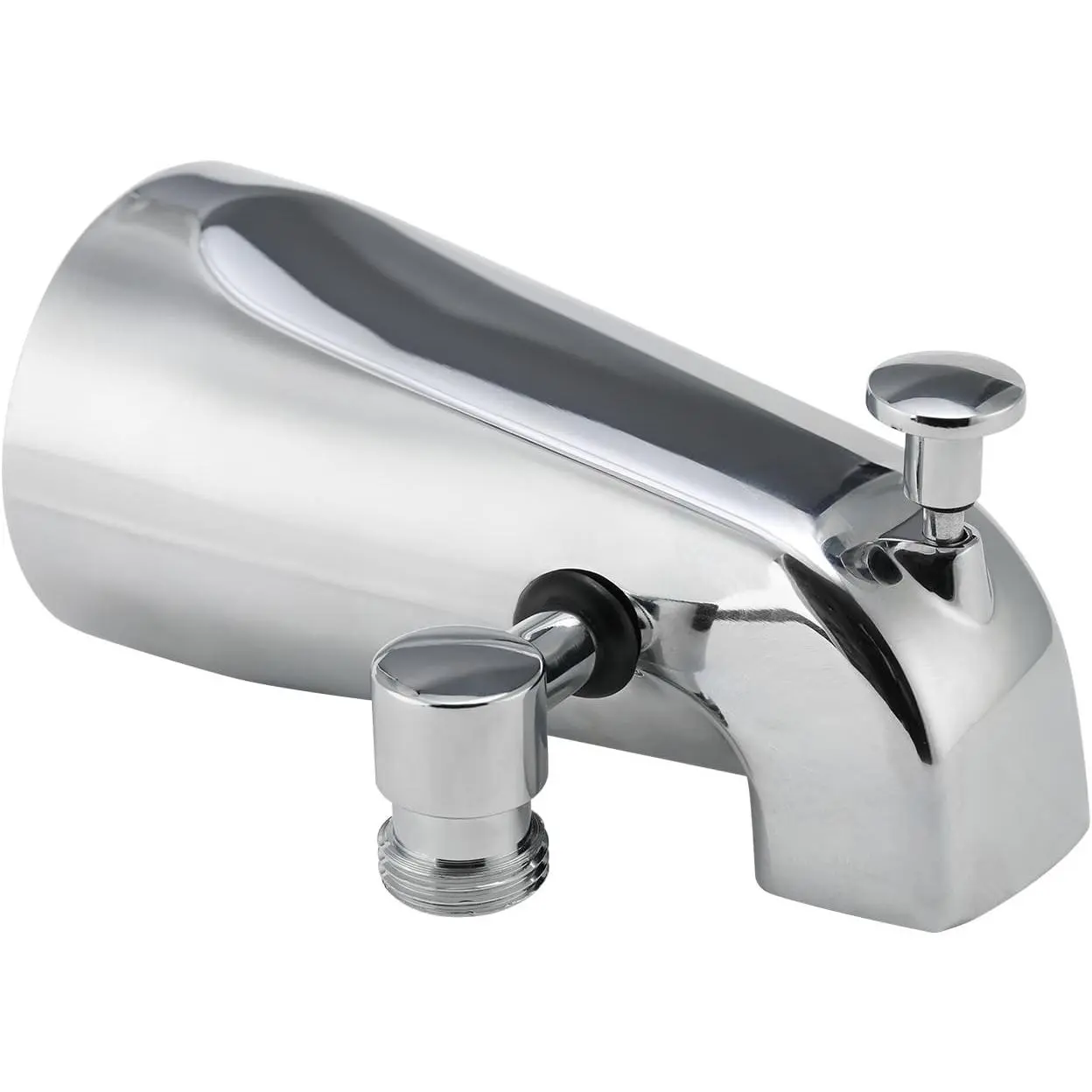 Upgrade Copper Internal Fittings Tub Spout with Diverter Chrome, Bathtub Faucet with Shower Diverter