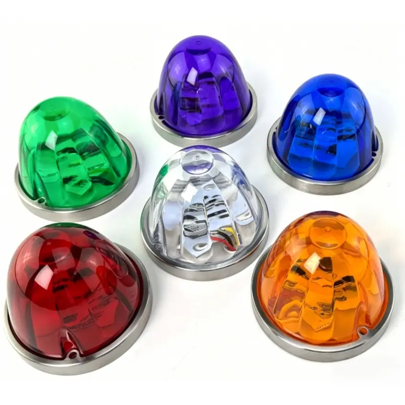 YATOPARTS 3.5 Inch 360° Rotating LED Watermelon Marker Lights, 2 Pack, Upgraded Waterproof, PC Lens, 36 LEDs, 3 Modes: Constant On / Strobe / Flow & Flash, IP67 Waterproof Bullet Clearance Lights