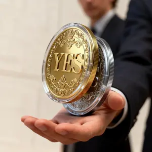 Yes/no Decision Coin Lucky Wish Funny Coin Creative Birthday Gift for Boyfriend Girlfriend, Fun and Unique Present Idea