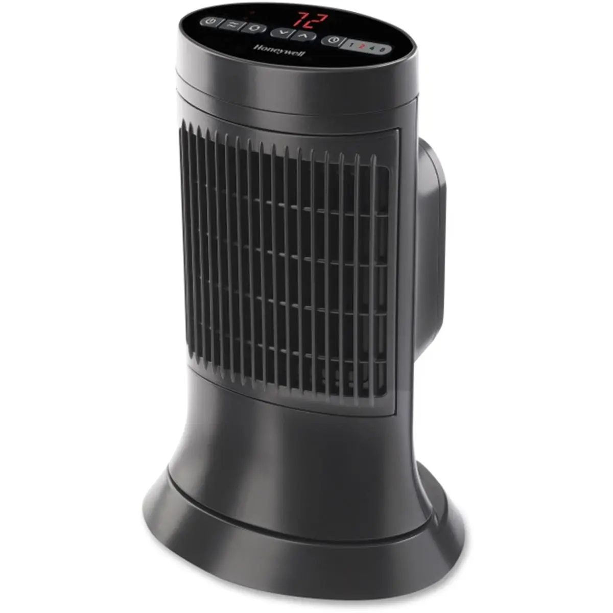 212 MAIN Modern Digital Ceramic Compact Tower Heater - Black, Tower Form, Ceramic Heating, Digital Control, Auto Safety, Heat Adjustment
