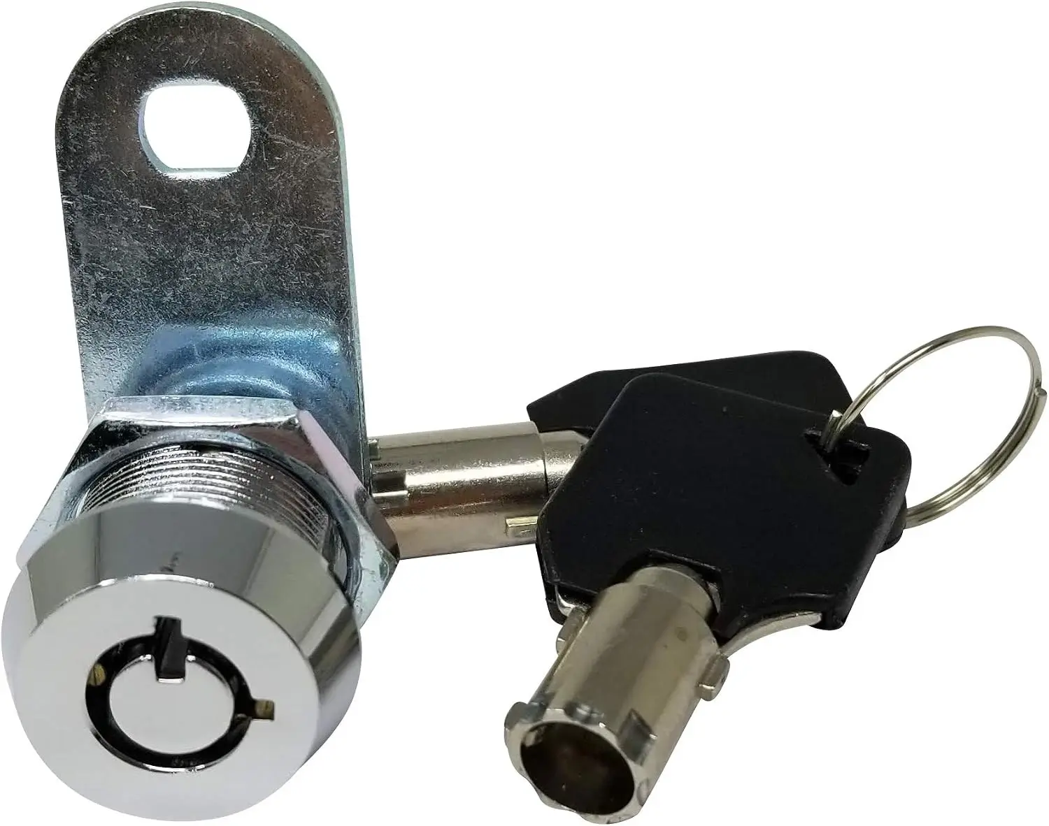 Tubular Cam Lock Keyed Alike Removable Key RV Compartment Storage Lock Cabinet Locks Chrome Pack of 1 5/8" 90°
