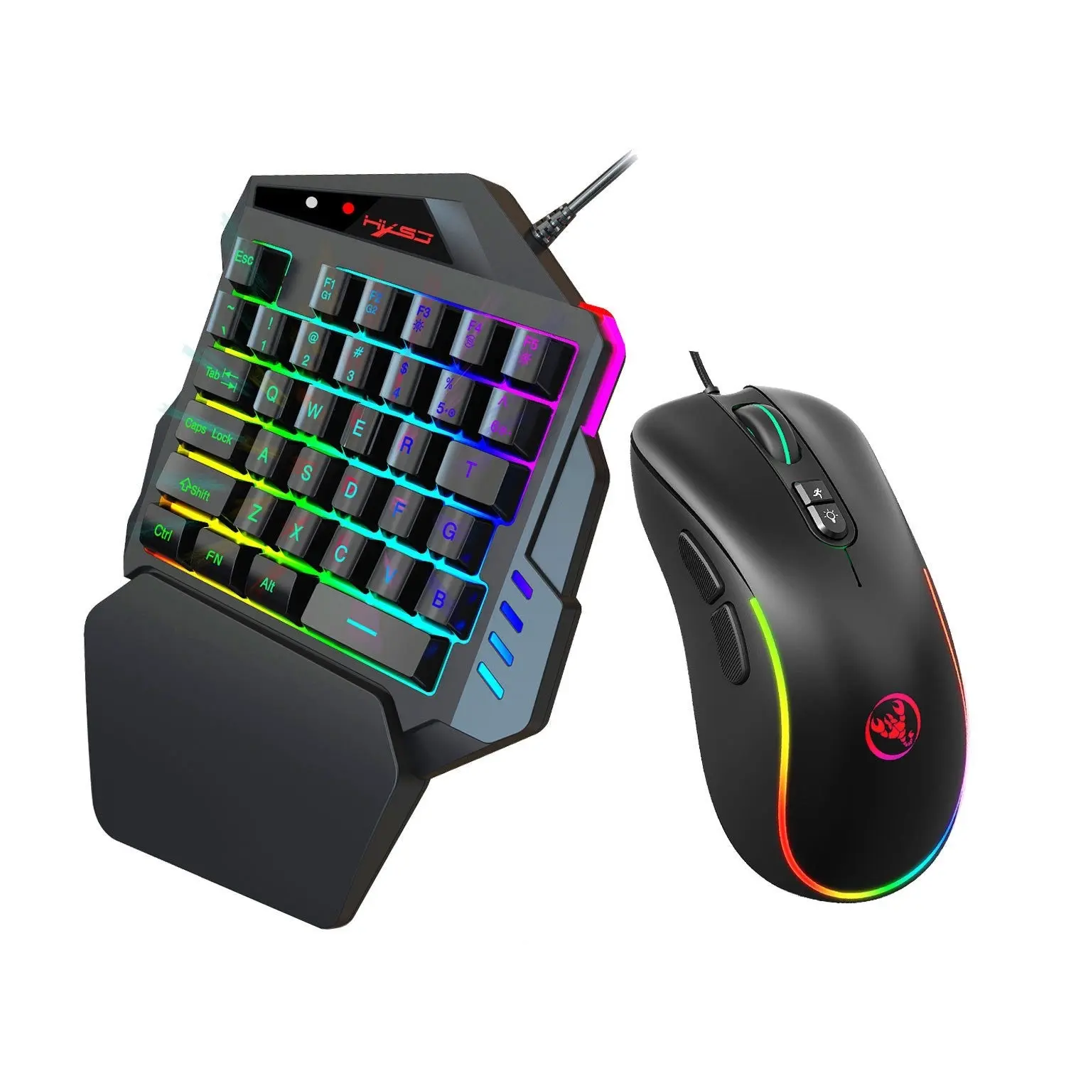 E-Yooso Z-88 Mechanical Gaming Keyboard USB Wired, Programmable RGB Backlit, Brown , Metal Panel, 104  for Windows, , PC,  and White