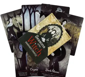 Seasons of the Witch Samhain Oracle Card Game for Psychic & Spiritual Readings - American-Made Oracle Deck with 44 Cards per Pack