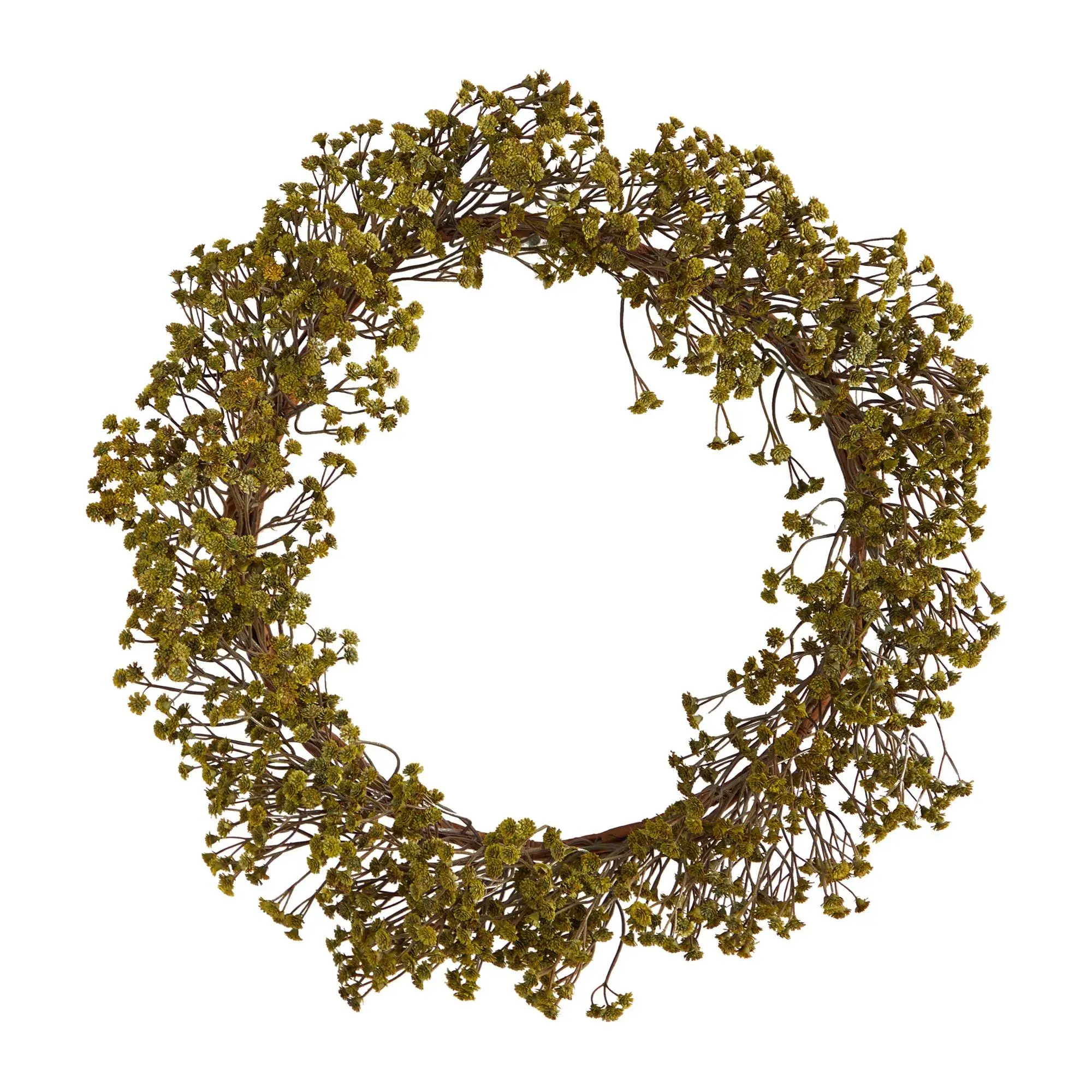 Nearly Natural 20" Autumn Gypsophila ArtificialWreath