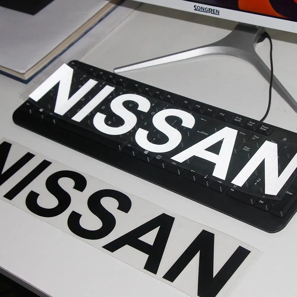 PVC Nissan Car Body Sticker, Automotive Decals, Personalized Decal for X-Trail/qashqai/note/juke/sentra/tida/y62/roof, Custom Auto Accessories
